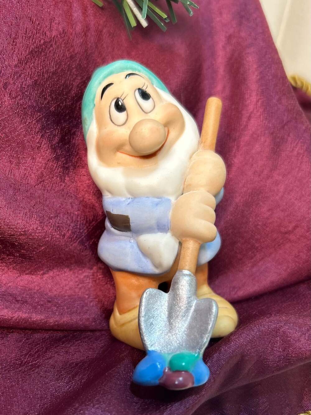 Disney Snow White Doc Dwarf Ceramic Figurine With Shovel Sri Lanka